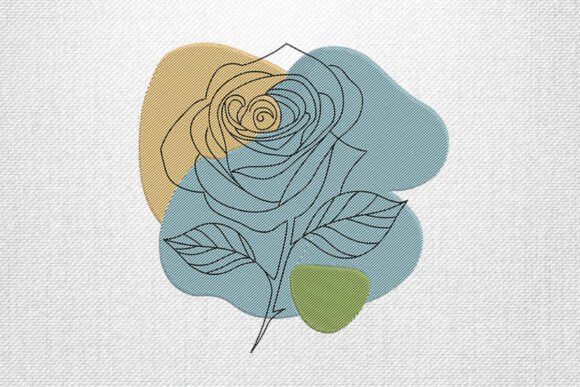 Abstract Rose Line Art Embroidery: A Designer’s Review for Business Branding