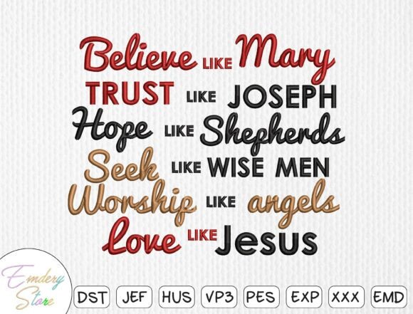 Believe Like Mary Embroidery Design: Faithful Stitches for Meaningful Makes