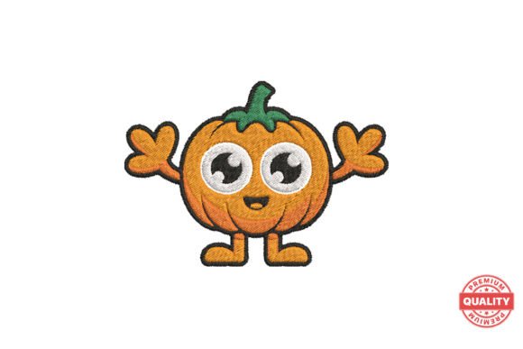 Cute Pumpkin Character Embroidery: A Designer’s Review for Business Use
