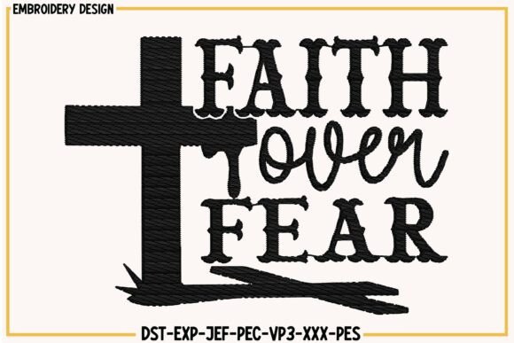 Faith Over Fear Christian Embroidery: A Craft Fair-Ready Statement Piece