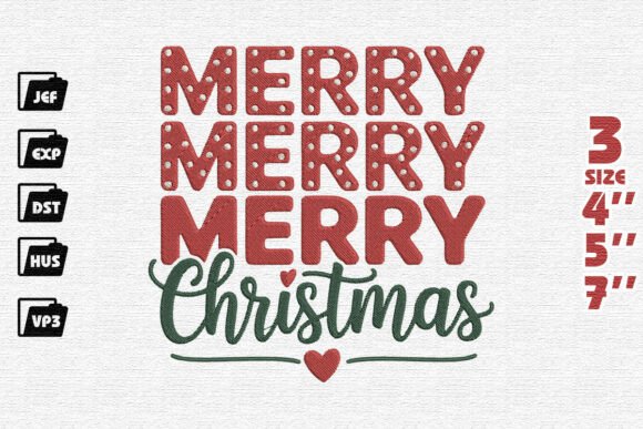 h1Playful Merry Merry Merry Christmas Embroidery Design Review/h1